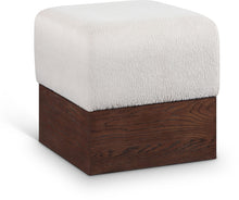 Load image into Gallery viewer, Havre - Ottoman / Stool With Brown Base
