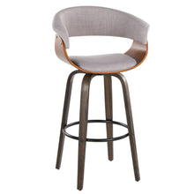 Load image into Gallery viewer, Vintage Mod - Mid Century Modern Fixed Height Barstool With Swivel &amp; Round Footrest (Set of 2)
