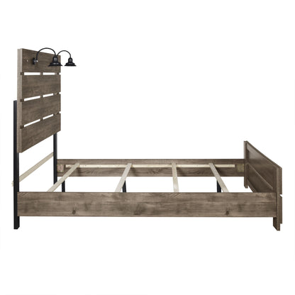 Misty Lodge - 4/6 Full Headboard, Footboard & Slats - Greige