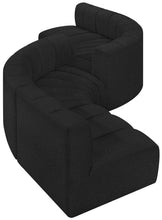 Load image into Gallery viewer, Arc - Boucle Fabric 6 Piece Modular Sofa - Black
