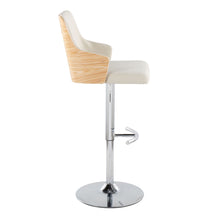 Load image into Gallery viewer, Stella - Contemporary Adjustable Barstool Stool With Swivel &amp; Rounded T Footrest (Set of 2)
