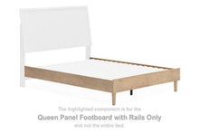 Load image into Gallery viewer, Cielden - Queen Panel Footboard With Rails - Tan
