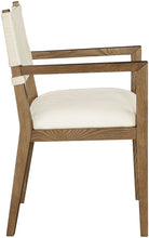 Load image into Gallery viewer, Avon - Linen Textured Performance Fabric Dining Arm Chair
