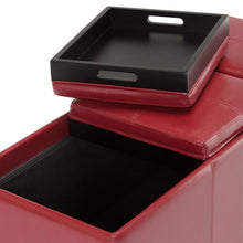 Load image into Gallery viewer, Avalon - Upholstered Storage Ottoman
