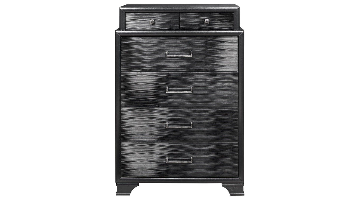 Jordyn - 5 Piece Full Bedroom Set - Gray