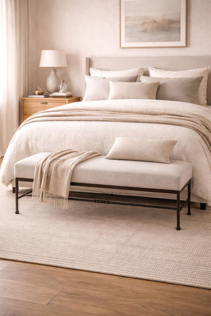 Tarrington - Bench - Light Gray / Black