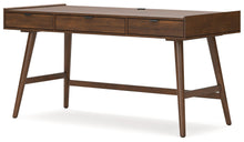 Load image into Gallery viewer, Lyncott - 3 Pc. - Home Office Desk, Chair, Bookcase - Brown
