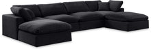 Load image into Gallery viewer, Comfy - 6 Piece Velvet Modular Double Chaise Sectional
