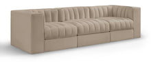 Load image into Gallery viewer, Rummi - Velvet Performance Fabric Upholstered 3 Piece Modular Sofa
