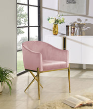 Load image into Gallery viewer, Xavier - Dining Chair with Gold Legs
