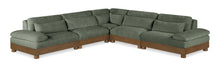 Load image into Gallery viewer, Turin - Chenille Fabric Upholstered Modular Sectional - Green
