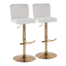 Load image into Gallery viewer, Henry - Contemporary Adjustable Barstool With Swivel With Rounded T Footrest (Set of 2)
