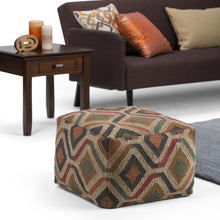 Load image into Gallery viewer, Johanna - Handcrafted Square Pouf
