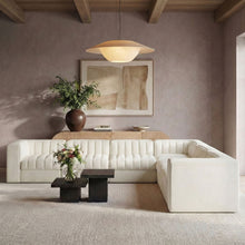 Load image into Gallery viewer, Rummi - Symmetrical Velvet Performance Fabric Upholstered 7 Piece Modular Sectional (With 3 Corner Chairs)
