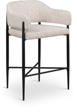 Load image into Gallery viewer, Dame - Fabric Upholstered Counter Stool (Set of 2)
