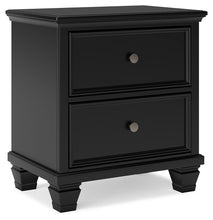 Load image into Gallery viewer, Lanolee - Two Drawer Nightstand - Black
