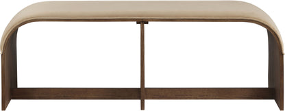 Sable - 52" Velvet Performance Fabric Upholstered Bench