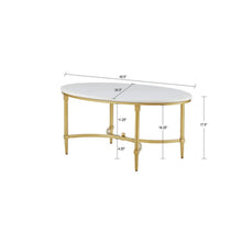 Load image into Gallery viewer, Bordeaux - Coffee Table - White / Gold
