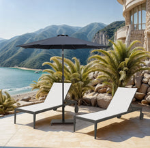 Load image into Gallery viewer, Fiji - Aluminum Patio Umbrella With Square Black Base
