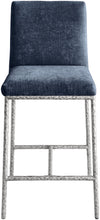 Load image into Gallery viewer, Reeves - Chenille Fabric Upholstered Counter Stool (Set of 2) - Silver Base
