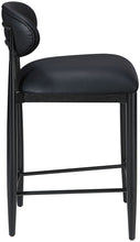 Load image into Gallery viewer, Riccio - Faux Leather Stool - Black Frame
