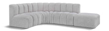 Load image into Gallery viewer, Arc - Boucle Fabric 5 Piece Corner Modular Sofa
