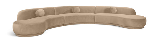 Avra - 177.5" Velvet Performance Fabric Upholstered Sectional - Ego Home Furniture