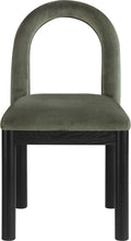 Load image into Gallery viewer, Conrad - Velvet Dining Chair With Black Legs
