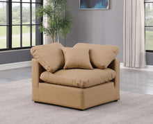 Load image into Gallery viewer, Indulge - Faux Leather Corner Chair - Tan
