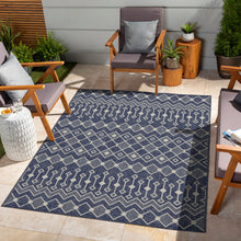 Load image into Gallery viewer, Sunshine - 5'3" X 7'3" Indoor &amp; Outdoor Area Rug Polypropylene - Blue
