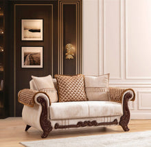 Load image into Gallery viewer, Galaxy Home Carmen Loveseat in Beige
