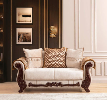 Galaxy Home Carmen Loveseat in Beige image