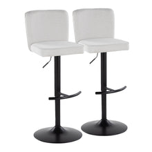 Load image into Gallery viewer, Henry - Contemporary Adjustable Barstool &amp; Swivel With Rounded T Footrest (Set of 2)
