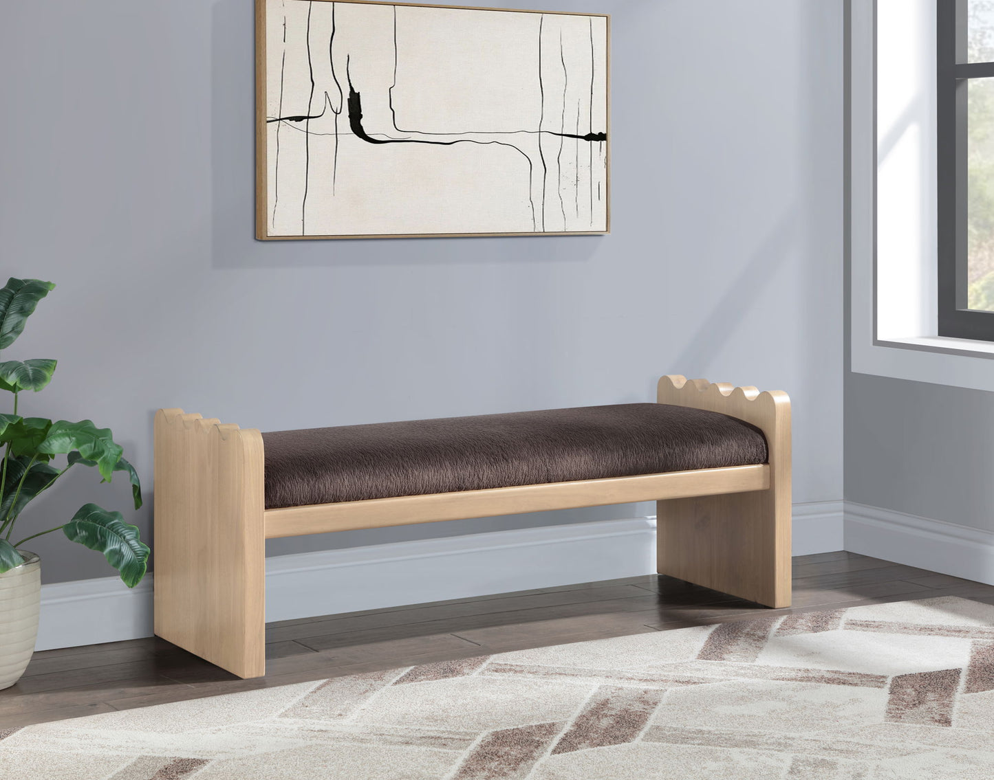 Sonia - Bench With Natural Base