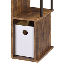 Load image into Gallery viewer, Lyphre - Computer Desk - Weathered Oak / Black

