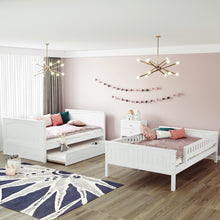 Load image into Gallery viewer, Bunk Bed With Twin Size Trundle, Guardrails
