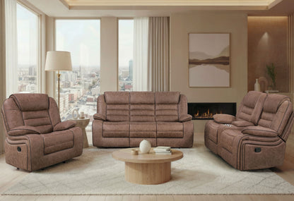 U2250 - Reclining Sofa / Console Reclining Loveseat - Brown