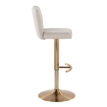 Load image into Gallery viewer, Henry - Contemporary Adjustable Barstool With Swivel With Rounded T Footrest (Set of 2)
