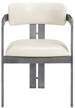 Load image into Gallery viewer, Aurum - Vegan Leather Upholstered Dining Chair With Gray Base (Set of 2)
