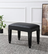 Load image into Gallery viewer, G-316 - Wood Vanity Stool - Black
