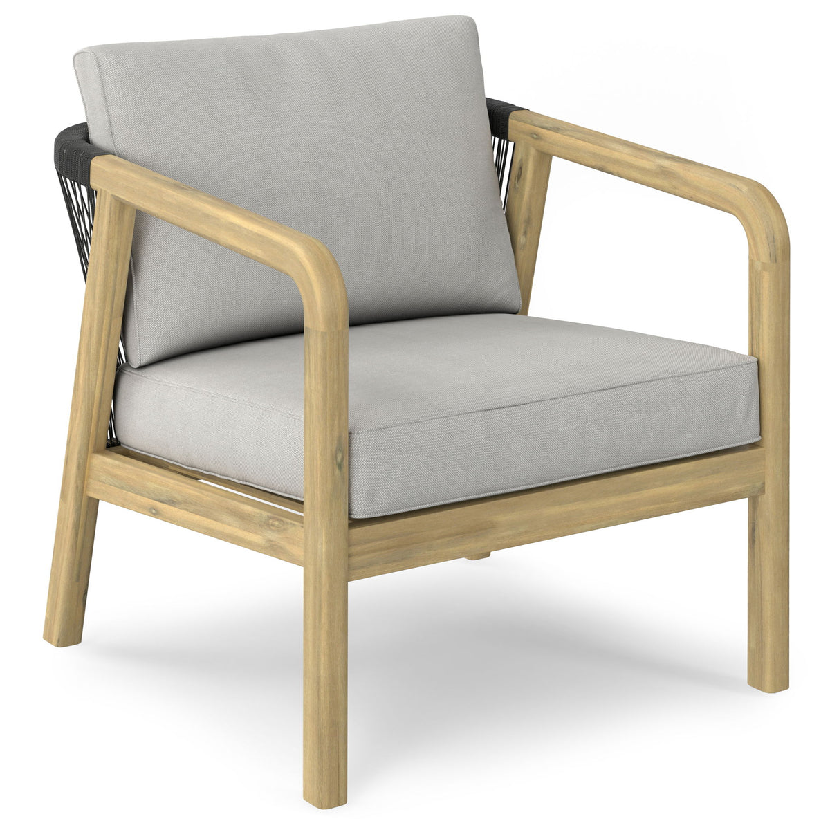 Palmetto - Outdoor Conversation Chair (Set of 2) - Silver - Ego Home Furniture