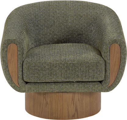 Avella - Interwoven Fabric Swivel Accent Chair