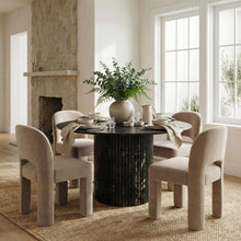 Load image into Gallery viewer, Celine - Velvet Performance Fabric Upholstered Dining Chair (Set of 2) - Taupe
