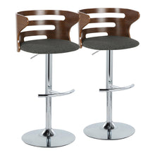 Load image into Gallery viewer, Cosi - Mid Century Modern Adjustable Barstool With Swivel &amp; Rounded T Footrest (Set of 2)
