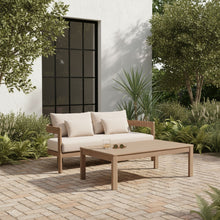 Load image into Gallery viewer, Newport - Water Resistant Fabric 65" Upholstered Outdoor Patio Loveseat

