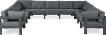 Load image into Gallery viewer, Nizuc - Outdoor Patio 11 Piece Modular Sectional With Gray Frame
