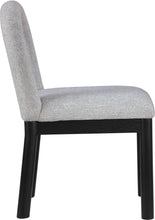 Load image into Gallery viewer, Conrad - Linen Dining Chair With Black Legs
