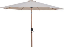 Load image into Gallery viewer, Fiji - Aluminum Patio Umbrella With Round Black And Teak Base
