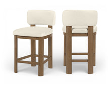Load image into Gallery viewer, Paloma - Faux Leather Upholstered Counter Stool (Set of 2) - Brown Frame

