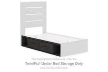 Load image into Gallery viewer, Hollivern - Twin/Full Under Bed Storage - Dark Gray
